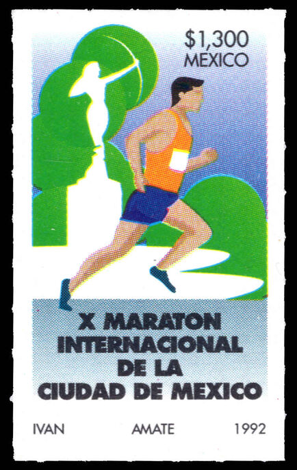 Mexico 1992 Tenth Mexico City Marathon unmounted mint.