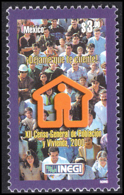 Mexico 2000 Census unmounted mint.