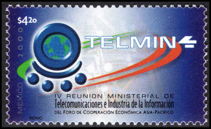 Mexico 2000 Fourth Asian-Pacific Telecommunications and Information Industry Economic Co-operation Forum unmounted mint.