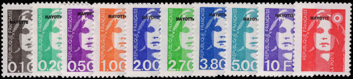 Mayotte 1997 Marianne set unmounted mint.
