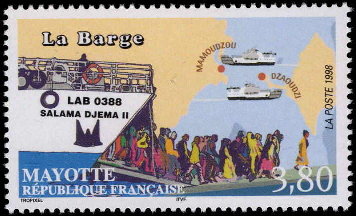 Mayotte 1998 Momoudzou-Dzaoudzi Ferry unmounted mint.