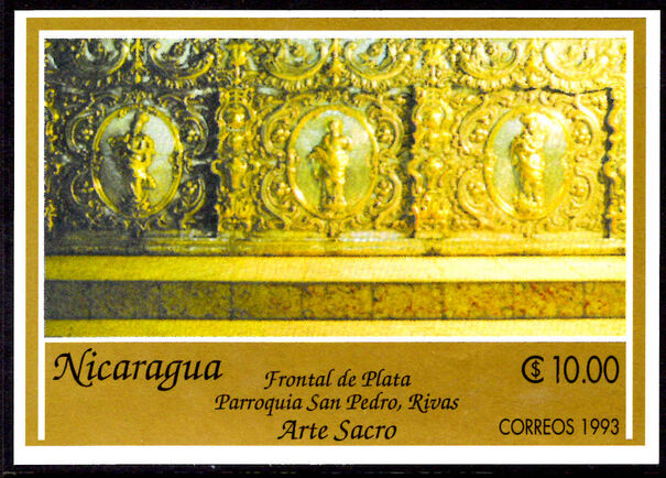 Nicaragua 1994 Religious Art souvenir sheet unmounted mint.