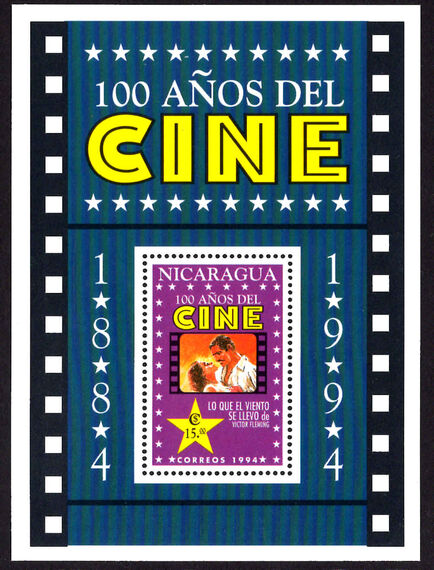 Nicaragua 1994 Centenary of Motion Pictures souvenir sheet unmounted mint.