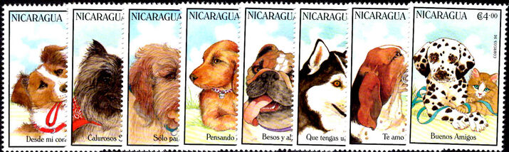 Nicaragua 1996 Dogs unmounted mint.