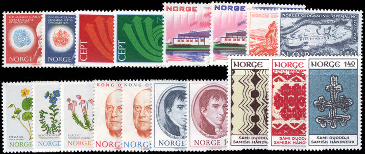 Norway 1973 Commemorative Year set unmounted mint.