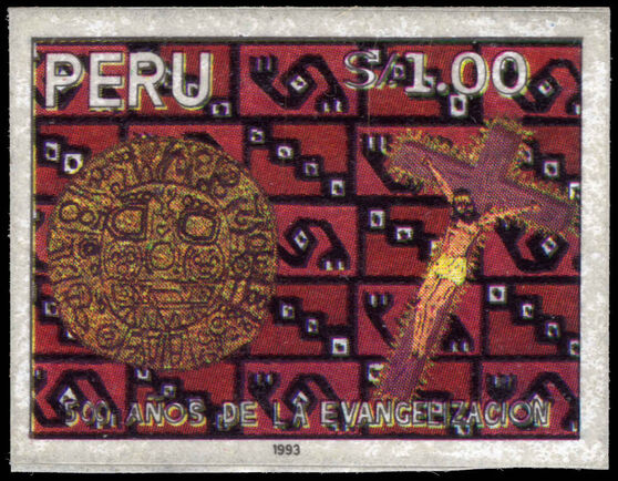 Peru 1993 500th Anniversary of Evangelisation of Peru unmounted mint.