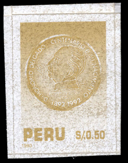 Peru 1993 Birth Centenary of Dr Honorio Delgado unmounted mint.