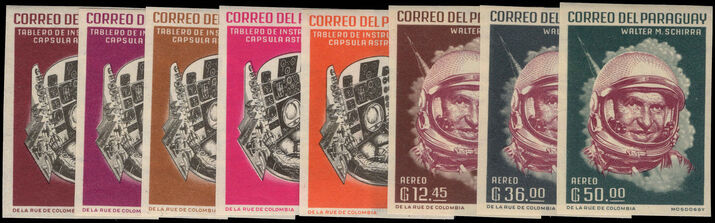 Paraguay 1963 Space Flights imperf set unmounted mint.