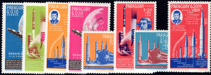 Paraguay 1964 American space probe Ranger 7 unmounted mint.