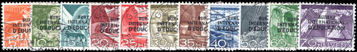 International Bureau of Education 1950 set fine used.
