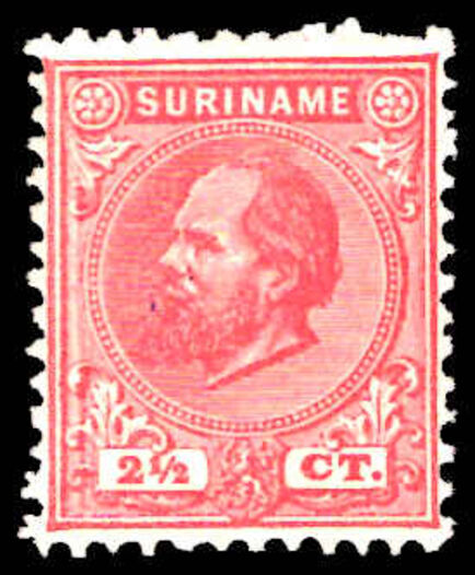 Suriname 1873-88 2½c carmine perf 11½x12 lightly mounted mint.