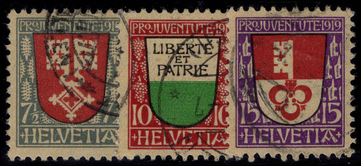 Switzerland 1919 Pro-Juventute set fine used.