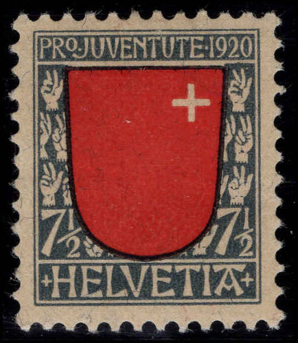 Switzerland 1920 Pro-Juventute 7½c lightly mounted mint.