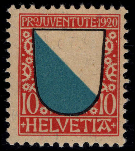 Switzerland 1920 Pro-Juventute 10c lightly mounted mint.