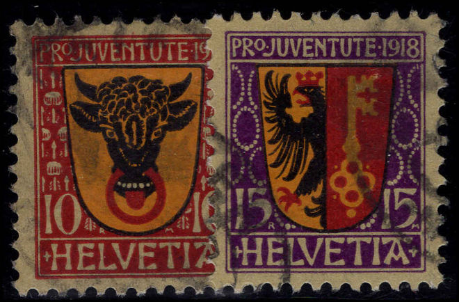 Switzerland 1918  Pro-Juventute set fine used.