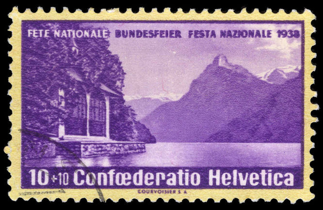Switzerland 1938 National Fete grilled gum fine used.