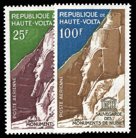 Upper Volta 1964 Nubian Monuments Preservation unmounted mint.