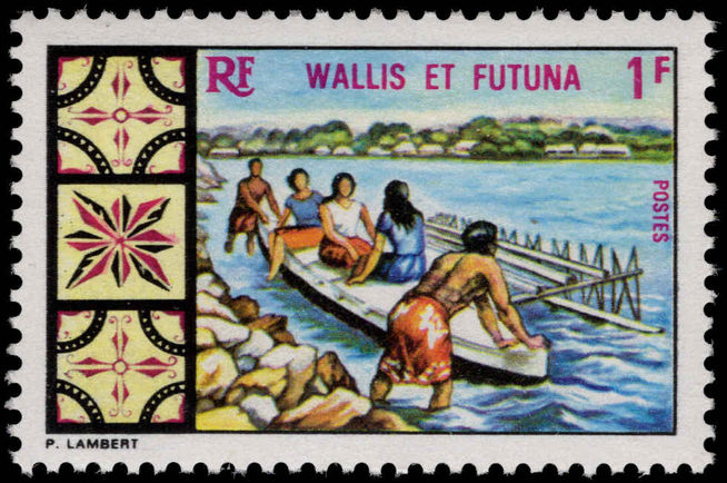 Wallis and Futuna 1969 Outrigger Canoe unmounted mint.