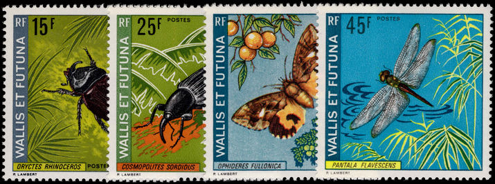 Wallis and Futuna 1974 Insects unmounted mint.