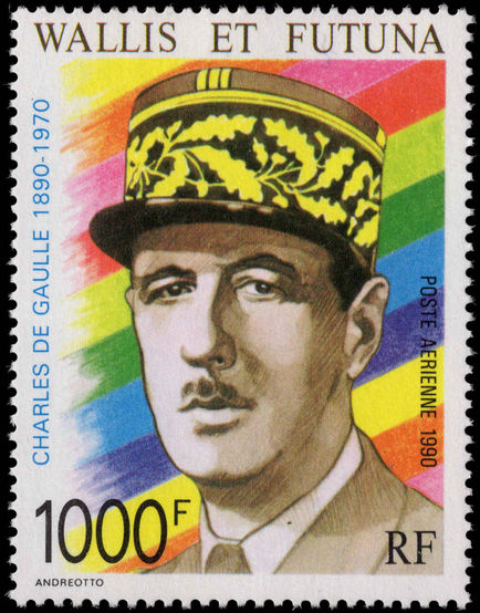 Wallis and Futuna 1990 General de Gaulle unmounted mint.