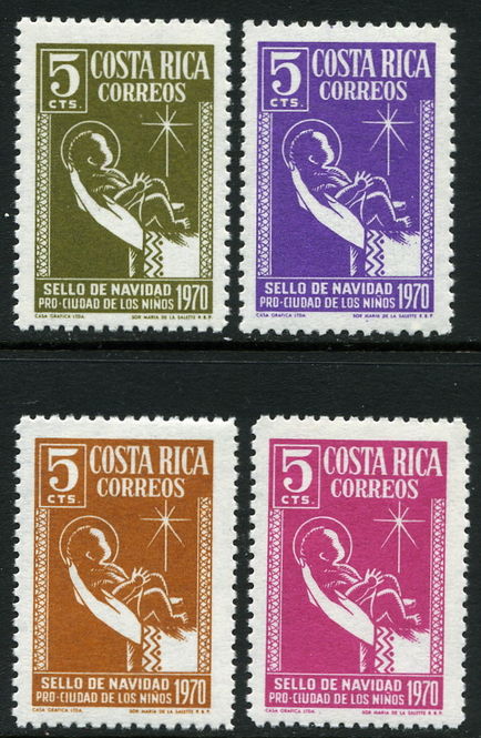 Costa Rica 1970 Obligatory Tax. Christmas unmounted mint.
