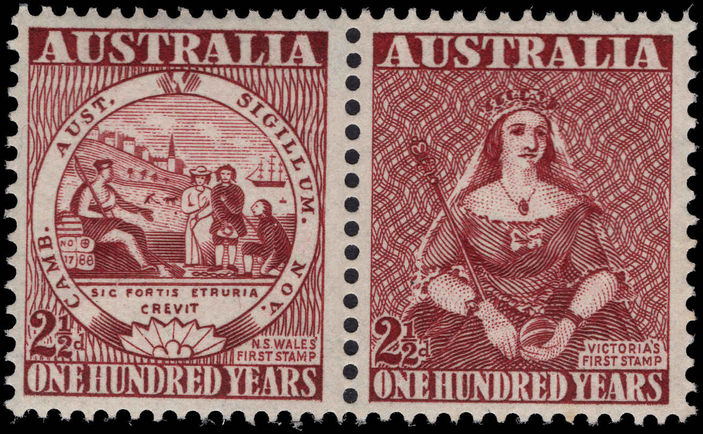 Australia 1950 Stamp Centenary lightly mounted mint.