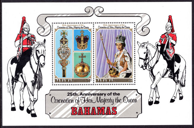 Bahamas 1978 Coronation Aniversary souvenir sheet unmounted mint.