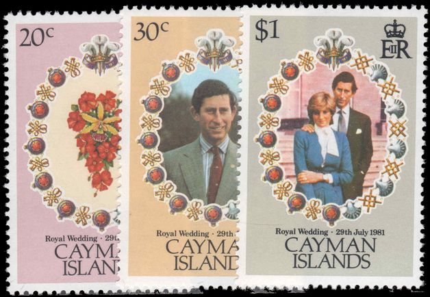 Cayman Islands 1981 Royal Wedding unmounted mint.