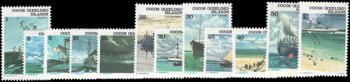 Cocos (Keeling) Islands 1976 Ships unmounted mint.