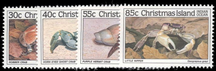Christmas Island 1985 Crabs 1st issue unmounted mint.