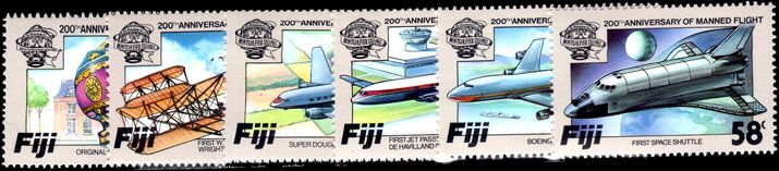 Fiji 1983 Bicentennary of Manned Flight unmounted mint.
