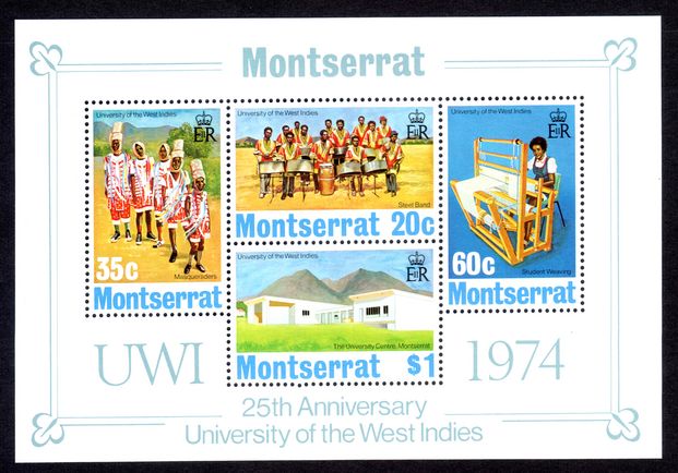 Montserrat 1974 University souvenir sheet unmounted mint.