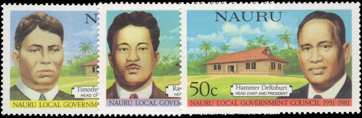 Nauru 1981 Head Chiefs unmounted mint.