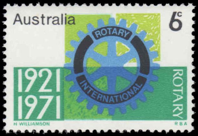 Australia 1971 50th Anniv of Rotary lnternational in Australia unmounted mint.