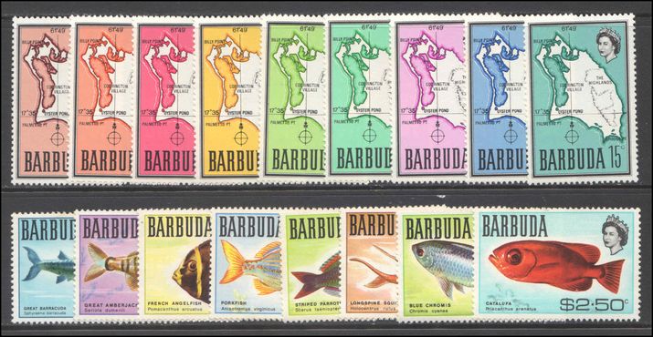 Barbuda 1968-70 set unmounted mint.
