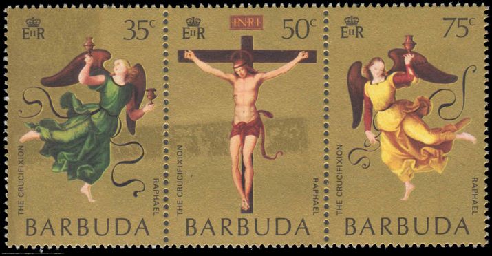 Barbuda 1971 Easter. Mond Crucifixion by Raphael unmounted mint.