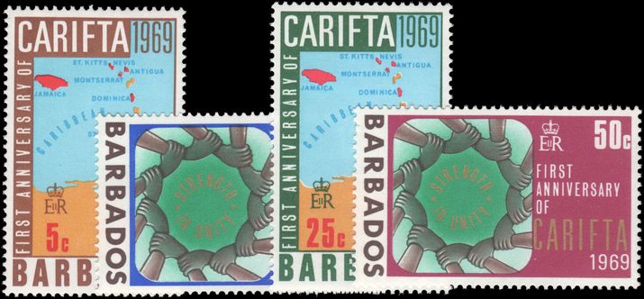 Barbados 1969 CARIFTA unmounted mint.