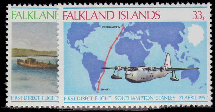 Falkland Islands 1978 26th Anniv of First Direct Flight Southampton-Port Stanley unmounted mint.