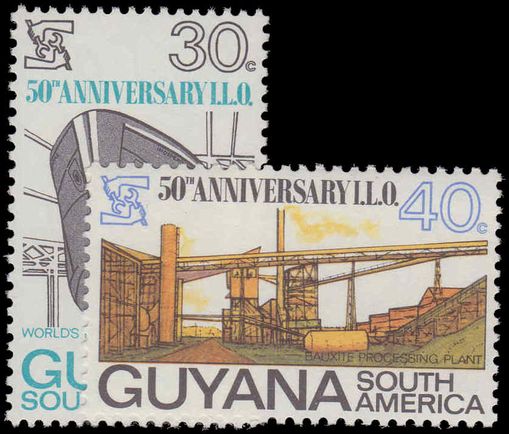 Guyana 1969 50th Anniv of lnternational Labour Organization unmounted mint.