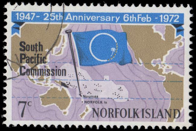 Norfolk Island 1972 25th Anniv of South Pacific Commission fine used.