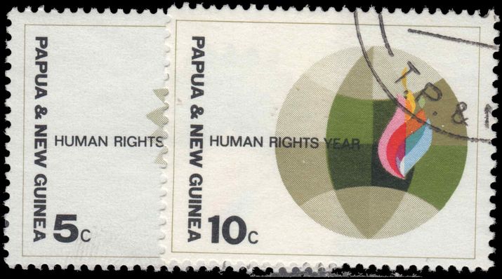 Papua New Guinea 1968 Human Rights fine used.
