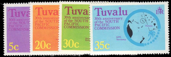 Tuvalu 1977 30th Anniv of South Pacific Commission unmounted mint.