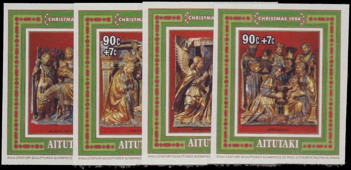 Aitutaki 1984 Christmas souvenir sheet unmounted mint.