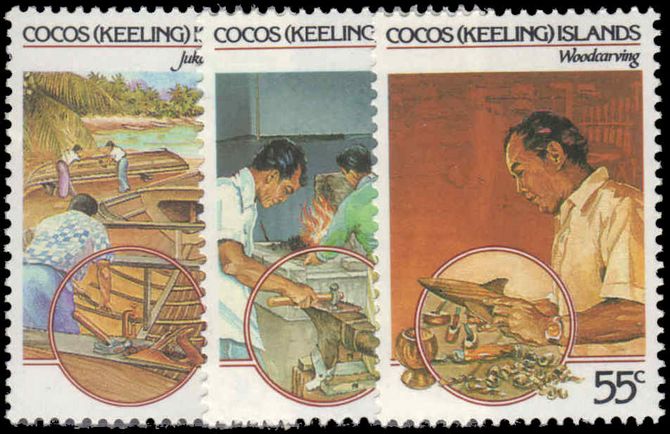 Cocos (Keeling) Islands 1985 Handicrafts unmounted mint.