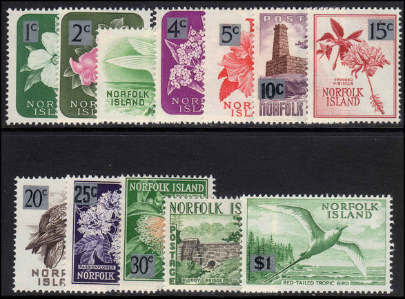 Norfolk Island 1966 set lightly mounted mint.