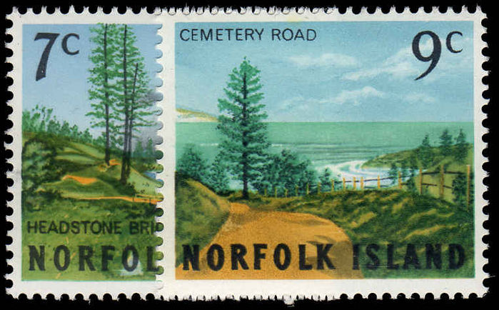 Norfolk Island 1966 landmarks unmounted mint.