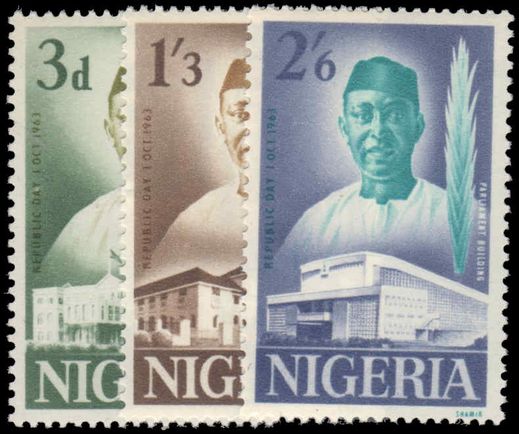 Nigeria 1963 Republic Day unmounted mint.