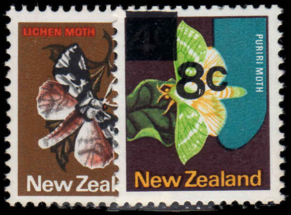 New Zealand 1977 Provisionals unmounted mint.