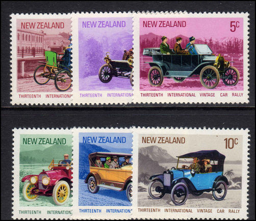 New Zealand 1972 International Vintage Car Rally unmounted mint.