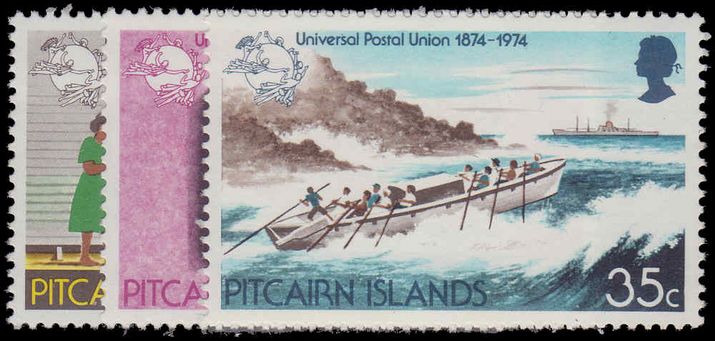 Pitcairn Islands 1974 Centenary of U.P.U. unmounted mint.
